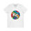 Thumbnail: KC Proud rainbow round Unisex V-Neck Tee, Diversity, Positivity, PRIDE