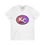 Thumbnail: KC Proud (red to purple oval) Unisex V-Neck Tee, Kansas City PROUD