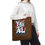 Thumbnail: Y’all Means All Tote Bag, Brown, 13x13 16x16 18x18, Equality, Inclusion, LGBTQ+