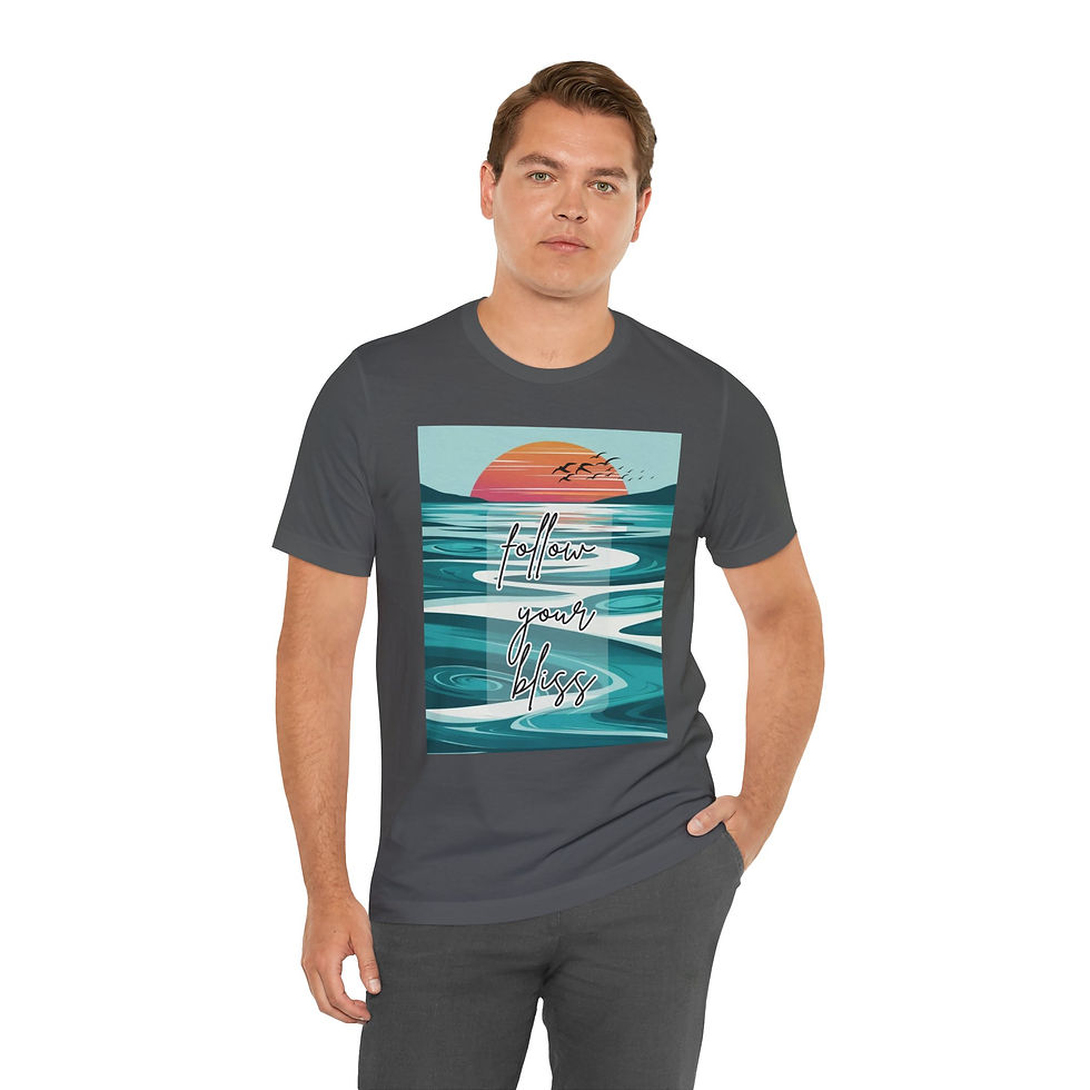 Thumbnail: Follow your bliss Unisex Tee, Inspirational & Inclusive Apparel for Everyone