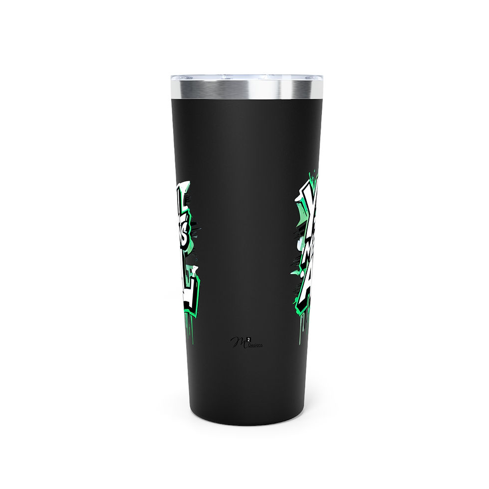 Thumbnail: Y’all Means All Tumbler, Green, 22oz Travel Mug, Equality, Inclusion