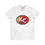 Thumbnail: KC Proud (gold to red oval white letters) Unisex V-Neck Tee, Kansas City PROUD