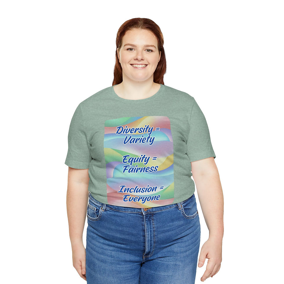 Thumbnail: Diversity = Variety Unisex Tee, Inspirational & Inclusive Apparel for Everyone