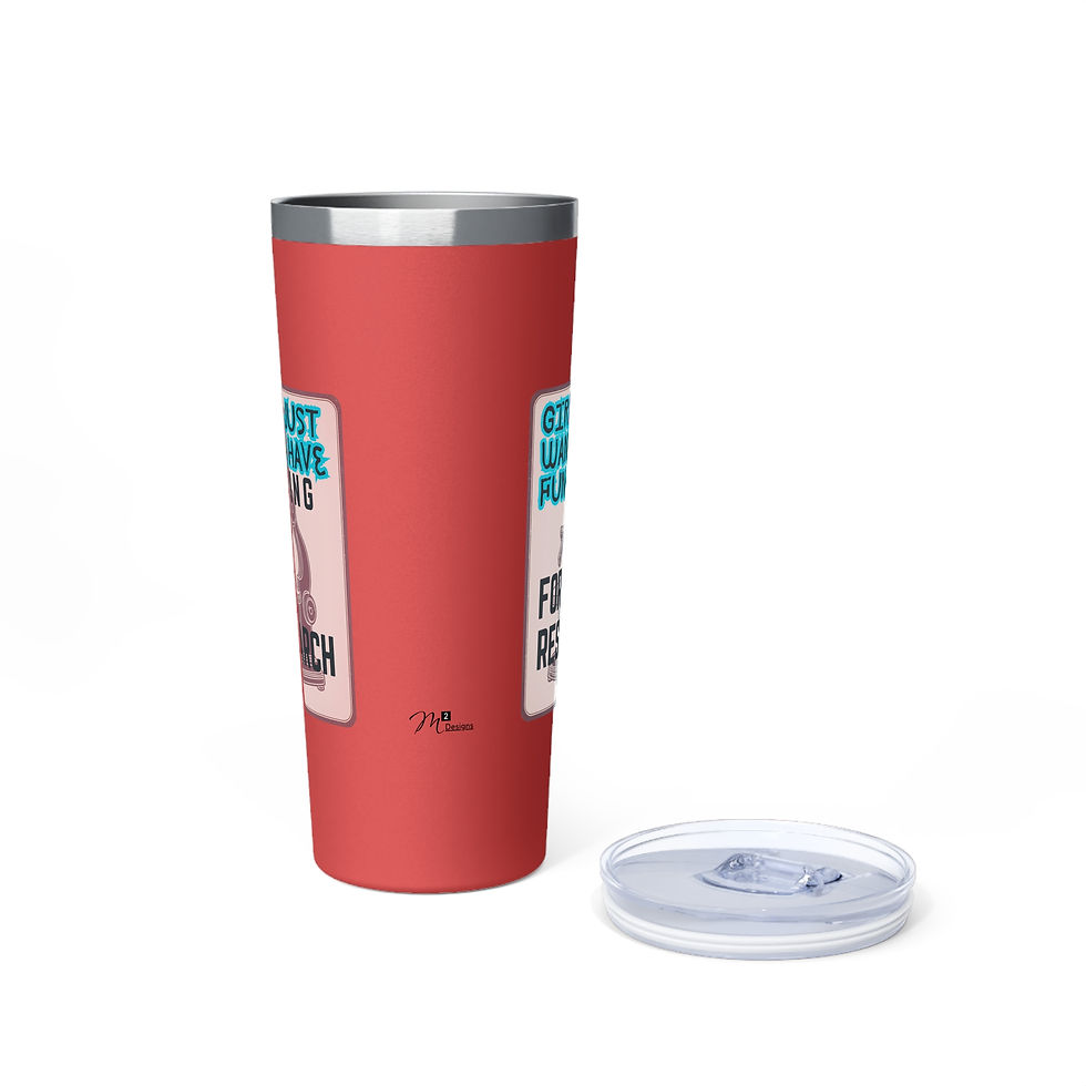 Thumbnail: Girls Just Wanna have FUN-DING Tumbler - 22oz Copper Insulated Travel Mug
