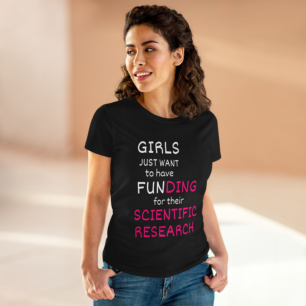 Thumbnail: Girls Just Want to have Funding, Women’s Midweight Tee, Gender Equality, Science