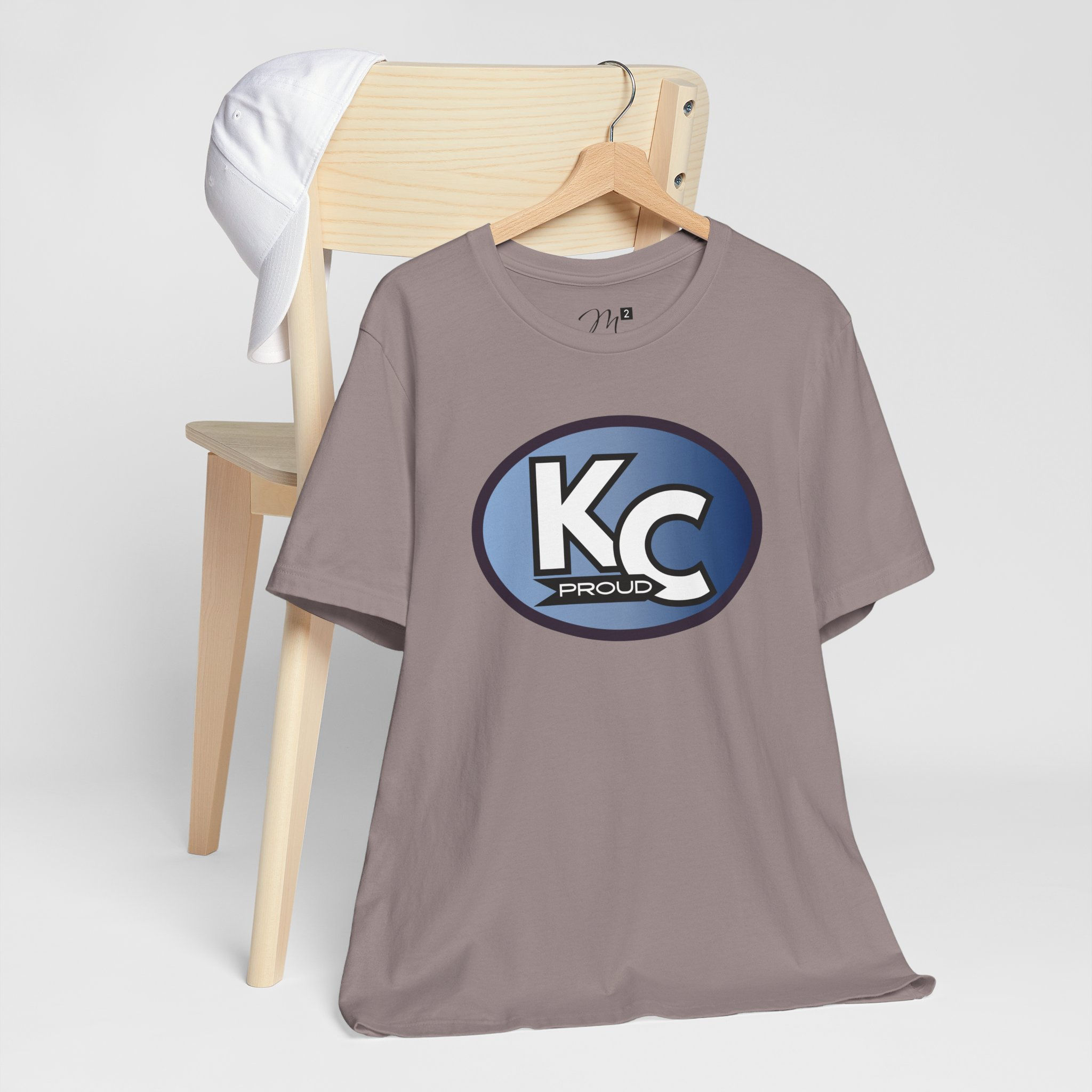 KC Proud (blue gradient white letters) Unisex Tee, Kansas City PROUD