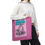 Thumbnail: Girls Just Wanna have FUN-DING Tote Bag, Light Pink 13x13, 16x16, 18x18 Science