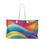 Thumbnail: Vibrant Weekend Travel Bag, Rainbow Waves Whimsy, Lightweight & Versatile Tote