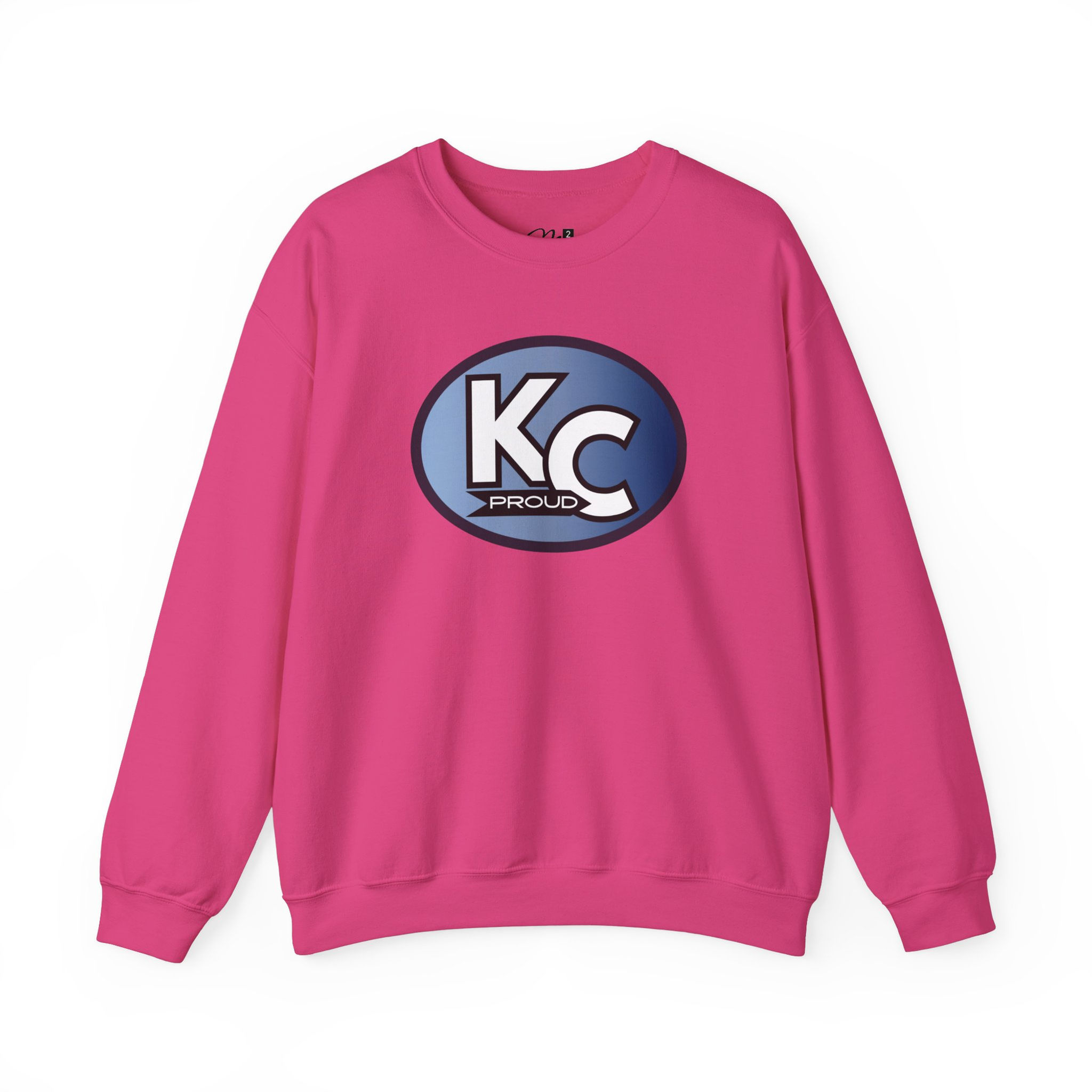 KC Proud (blue gradient white letters) Unisex Heavy Blend Crewneck Sweatshirt