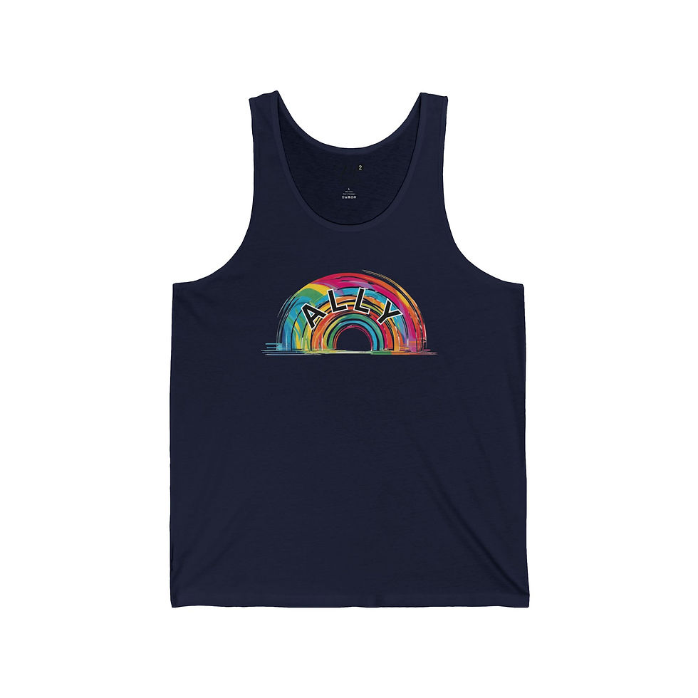 Thumbnail: ALLY Rainbow Unisex Tank, Positivity, Empowerment, Diversity, PRIDE