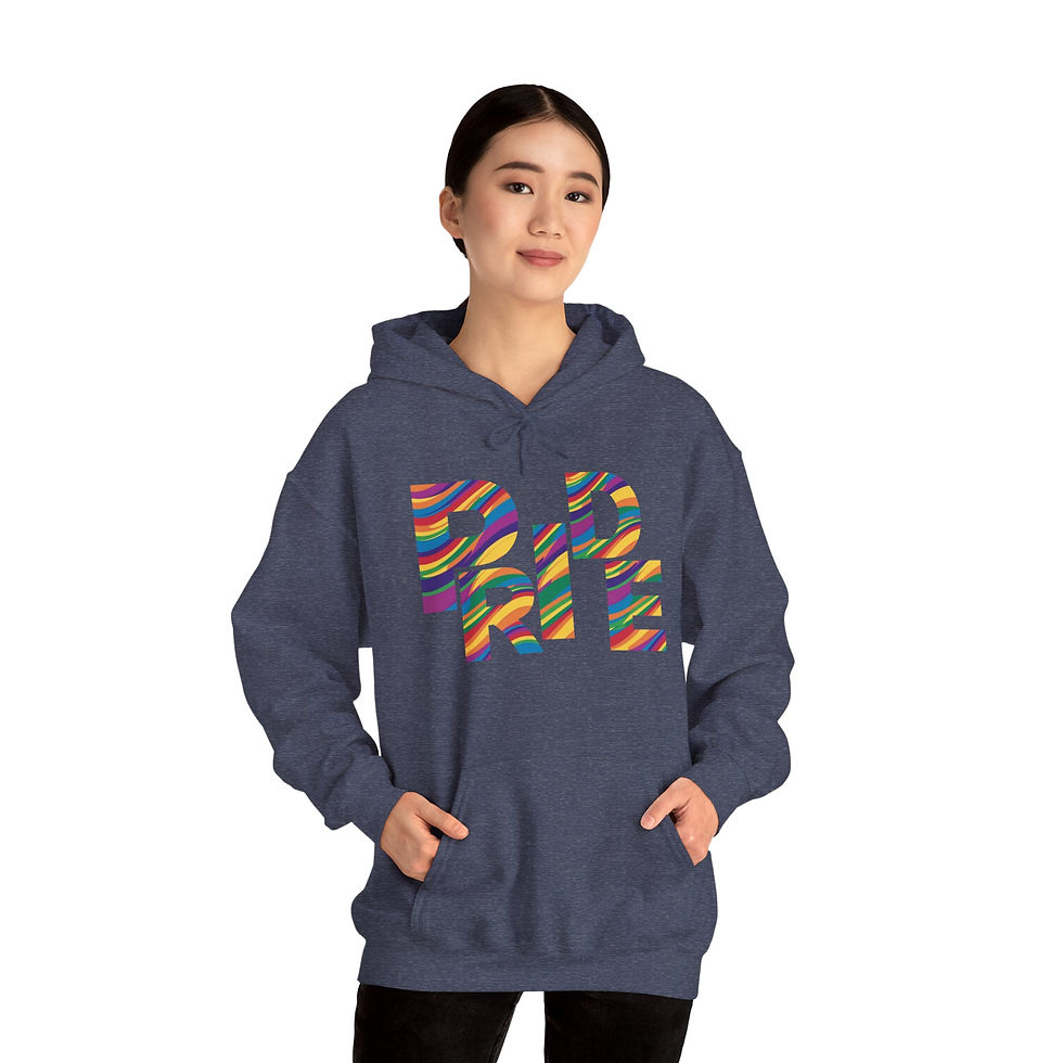 Thumbnail: PRIDE rainbow colors Unisex hoodie, Diversity, Inclusive, Positivity, PRIDE 