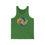 Thumbnail: Proud ALLY Rainbow oval Unisex Tank, Positivity, Empowerment, Diversity, PRIDE