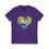 Thumbnail: KC Proud rainbow swirl heart Unisex V-Neck Tee, Positivity, PRIDE