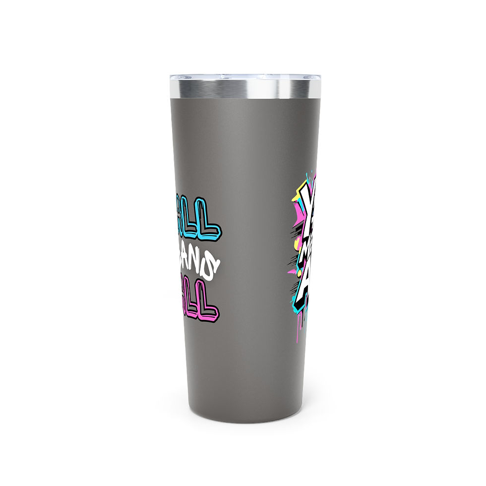 Thumbnail: Y'all Means All MIX Tumbler, Bubblegum, 22oz Travel Mug, Equality, Inclusion