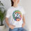 Thumbnail: KC Proud rainbow fingerprint round Unisex Tee, Diversity, Inclusive, PRIDE