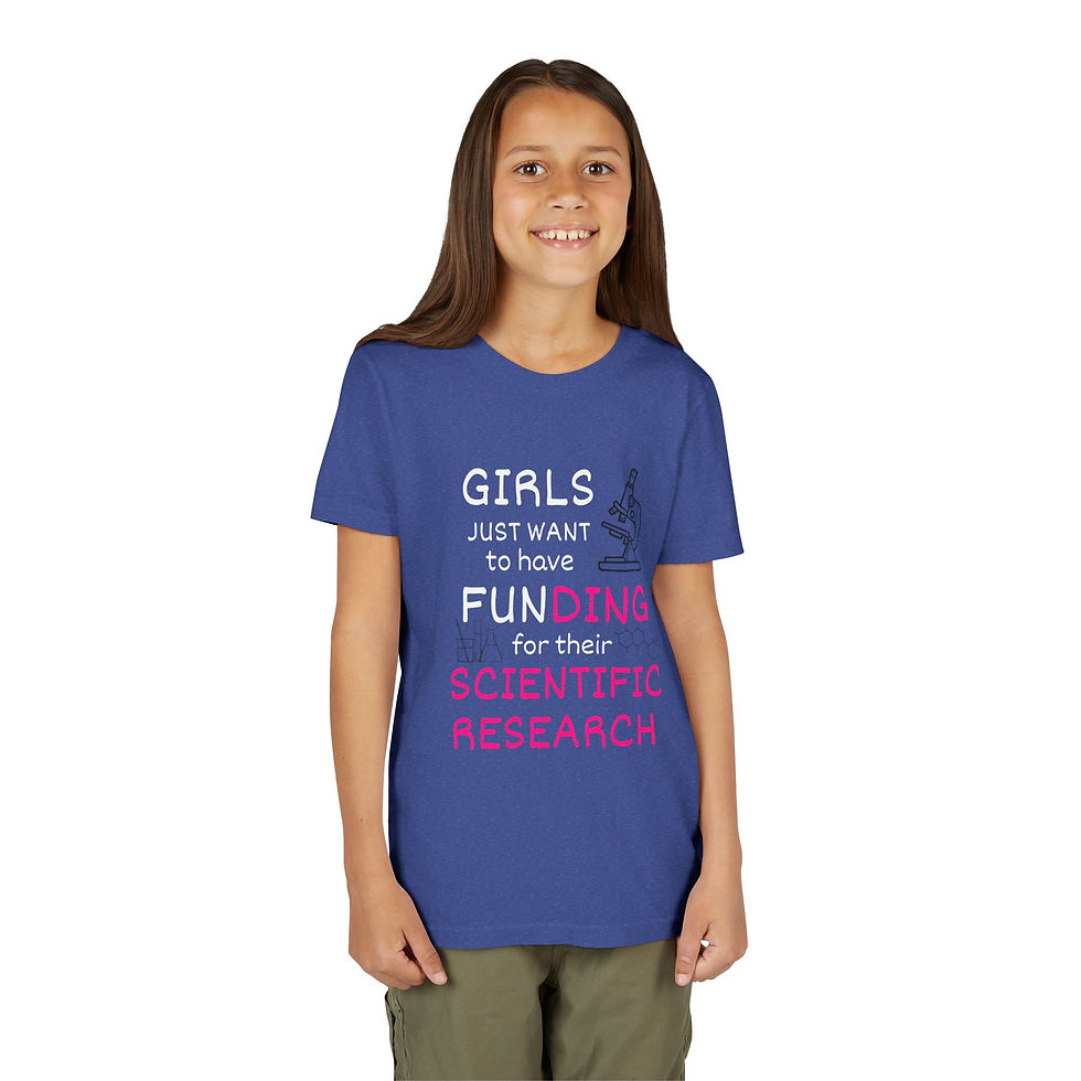 Thumbnail: Girls Just Want to have Funding Youth Short Sleeve T-Shirt, Science, Research