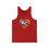 Thumbnail: KC Proud rainbow fingerprint heart Unisex Jersey Tank, Diversity, PRIDE