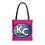 Thumbnail: KC Proud (blue gradient white letters) Tote Bag, Pink 13x13, 16x16, 18x18 