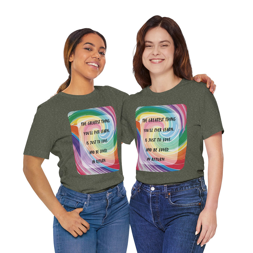 Thumbnail: The Greatest Thing Unisex Tee, Inspirational & Inclusive Apparel for Everyone