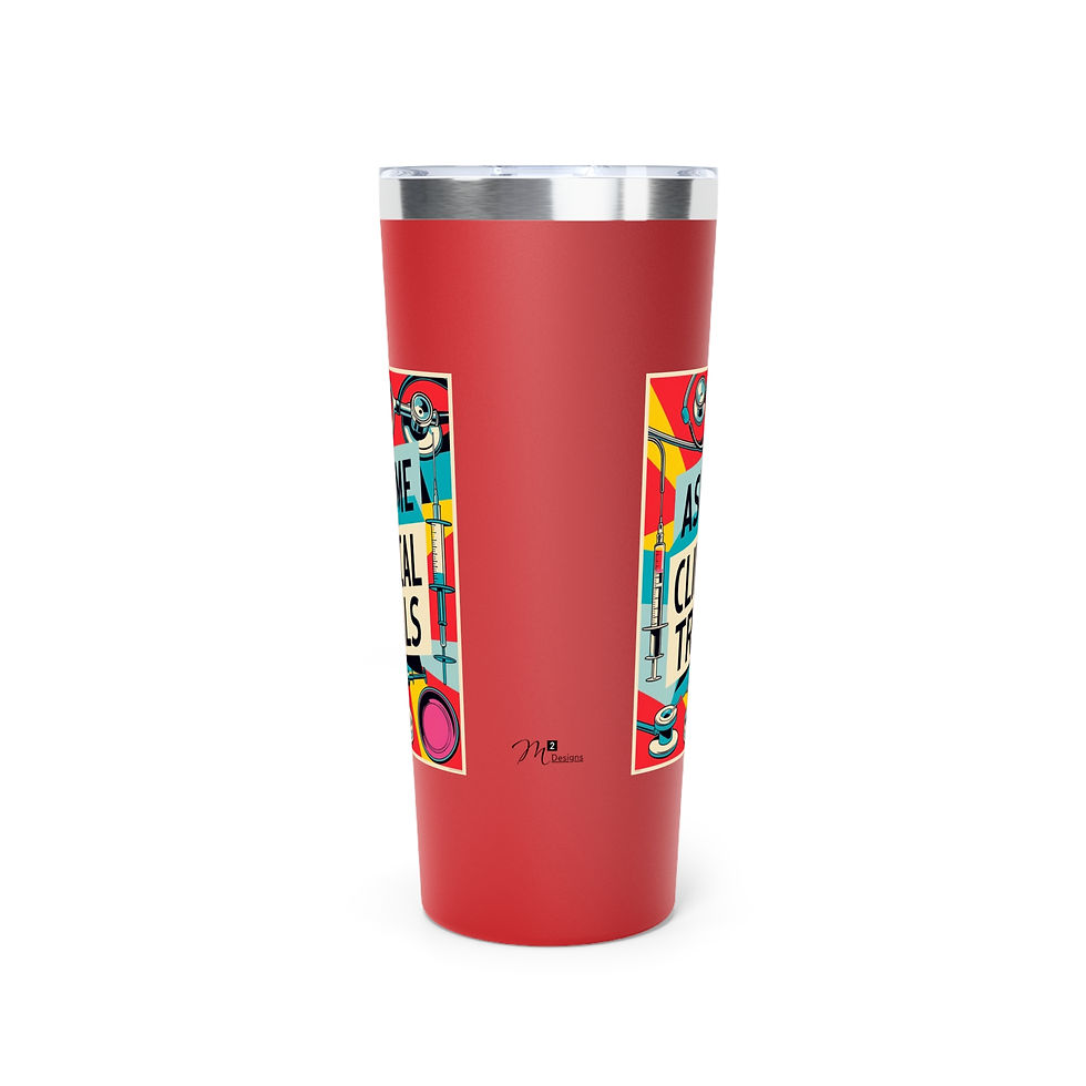 Thumbnail: Ask Me About Clinical Trials Tumbler, Retro, 22oz Copper Insulated Travel Mug