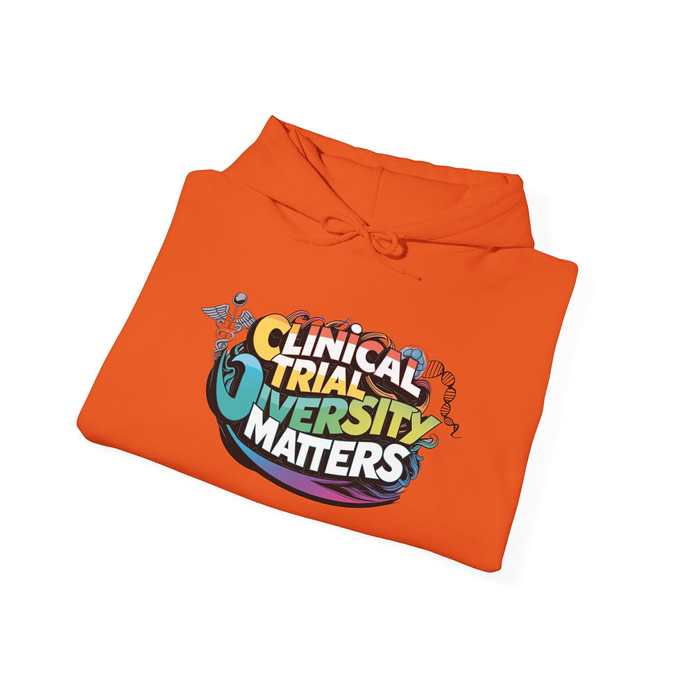 Thumbnail: Clinical Trial Diversity Matters Hoodie, Unisex, Health Equity, Research