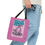 Thumbnail: Girls Just Wanna have FUN-DING Tote Bag, Light Pink 13x13, 16x16, 18x18 Science