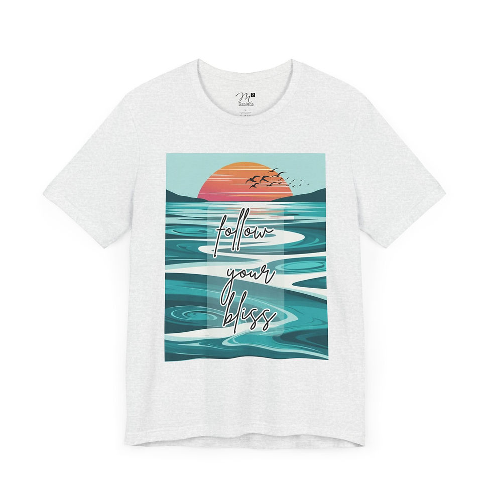 Thumbnail: Follow your bliss Unisex Tee, Inspirational & Inclusive Apparel for Everyone