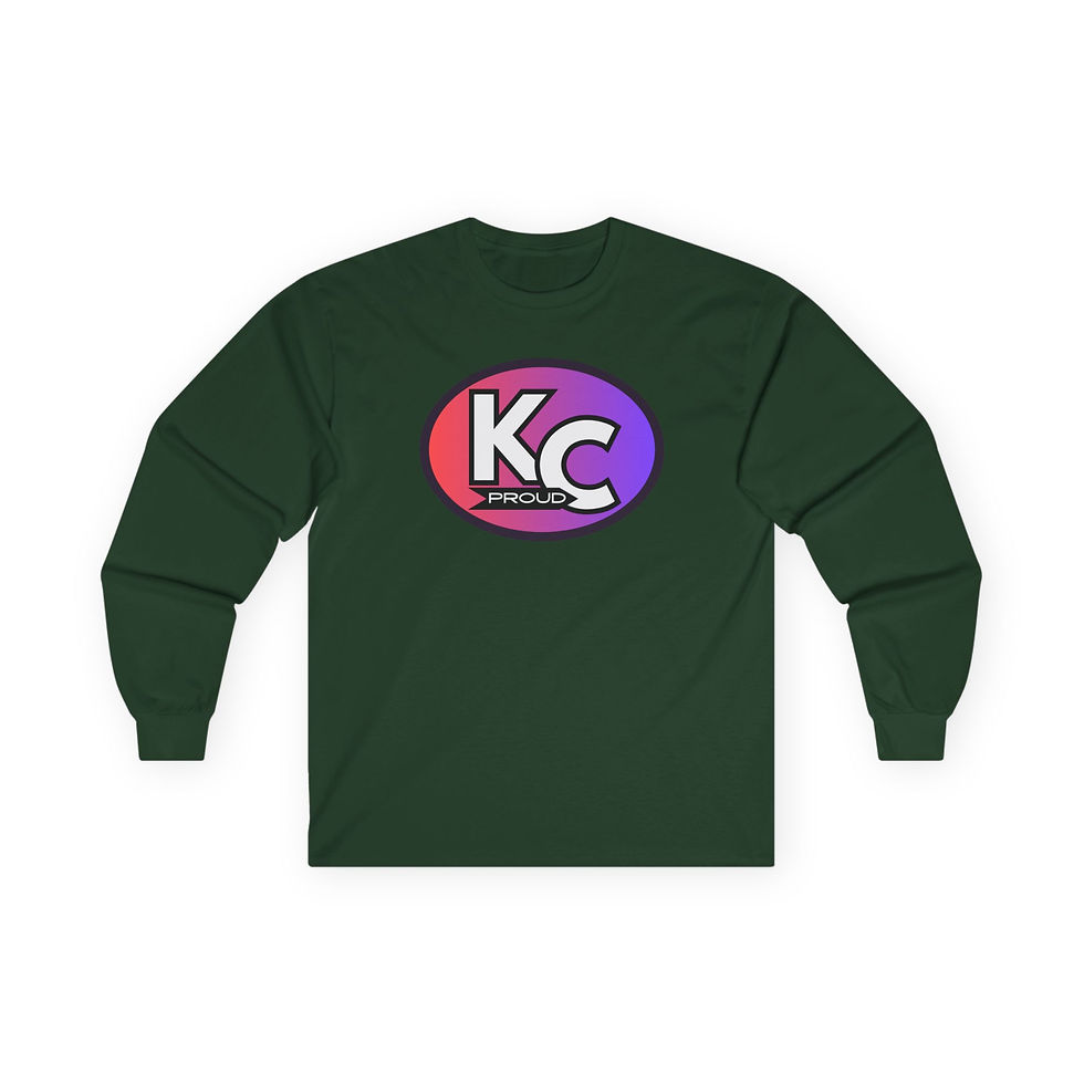Thumbnail: KC Proud (red to purple oval) Unisex Ultra Cotton Long Sleeve Tee