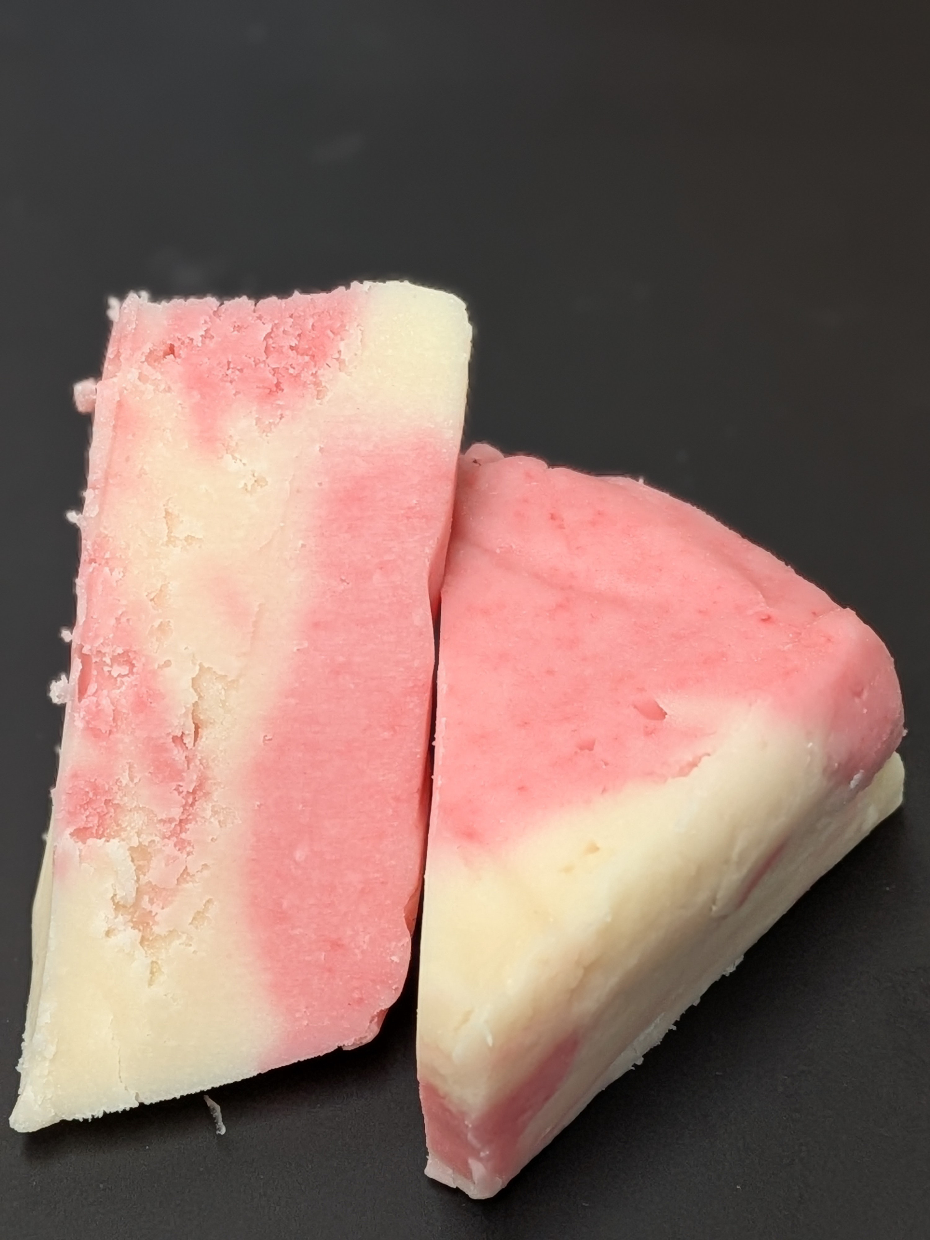 Raspberry Vanilla Fudge Square