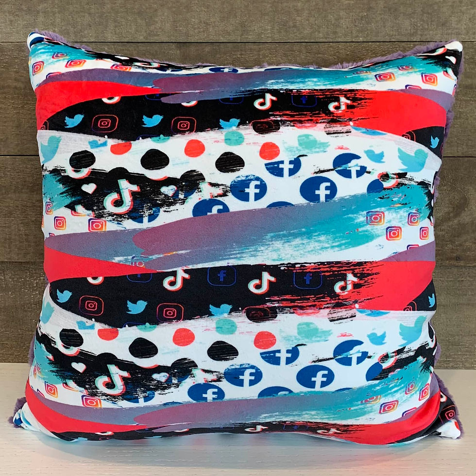 Throw Pillow Cover - Social Media
