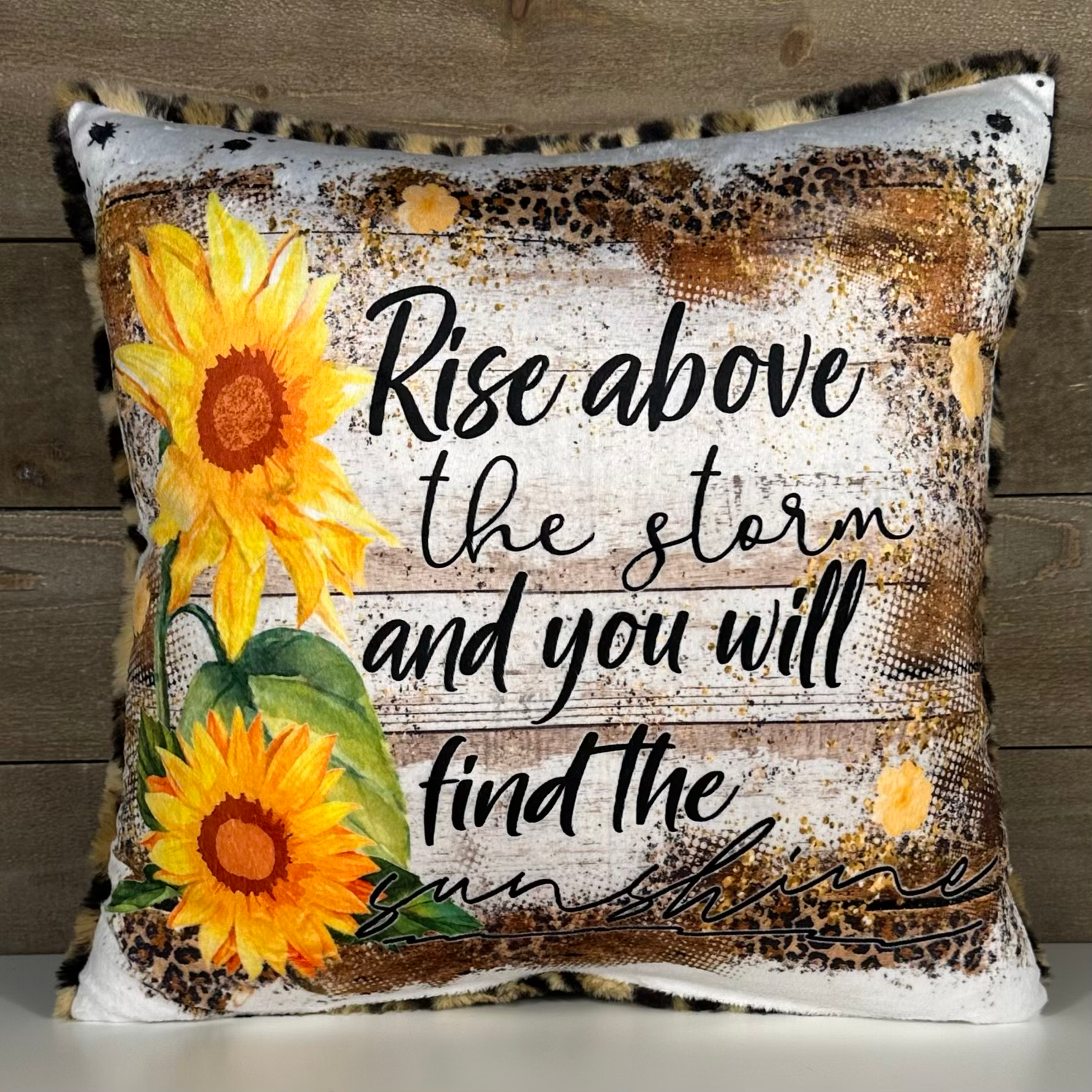 Throw Pillow Cover - Rise Above the Storm