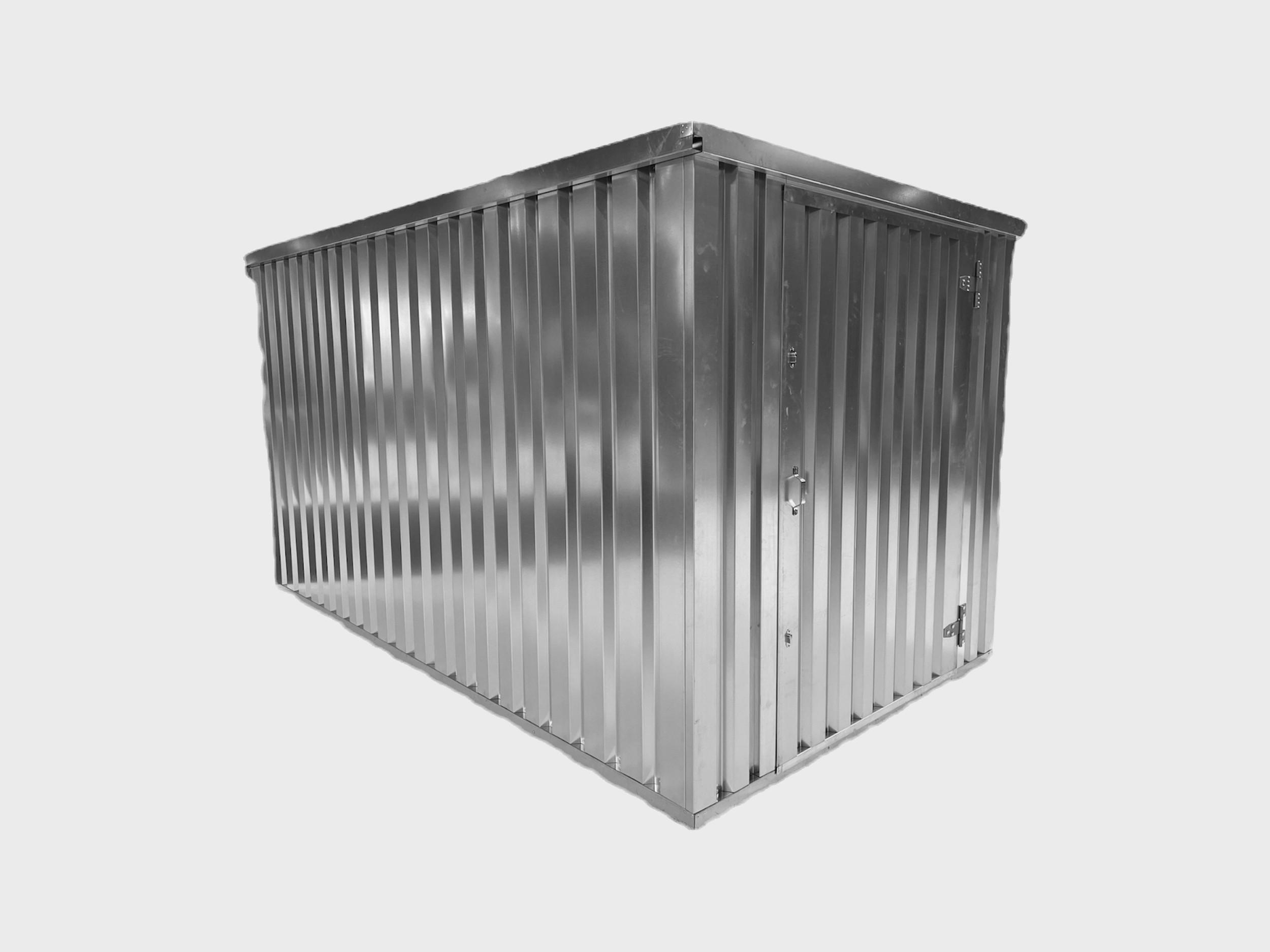 4m Flat Pack Storage Container Galvanised Portable Units