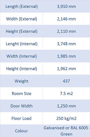 4m Flat Pack Container Dimensions