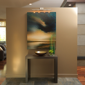 Kelowna warm modern home design, front foyer wit