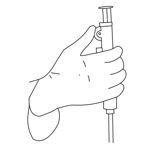 2 - succione o reagente pela roldana