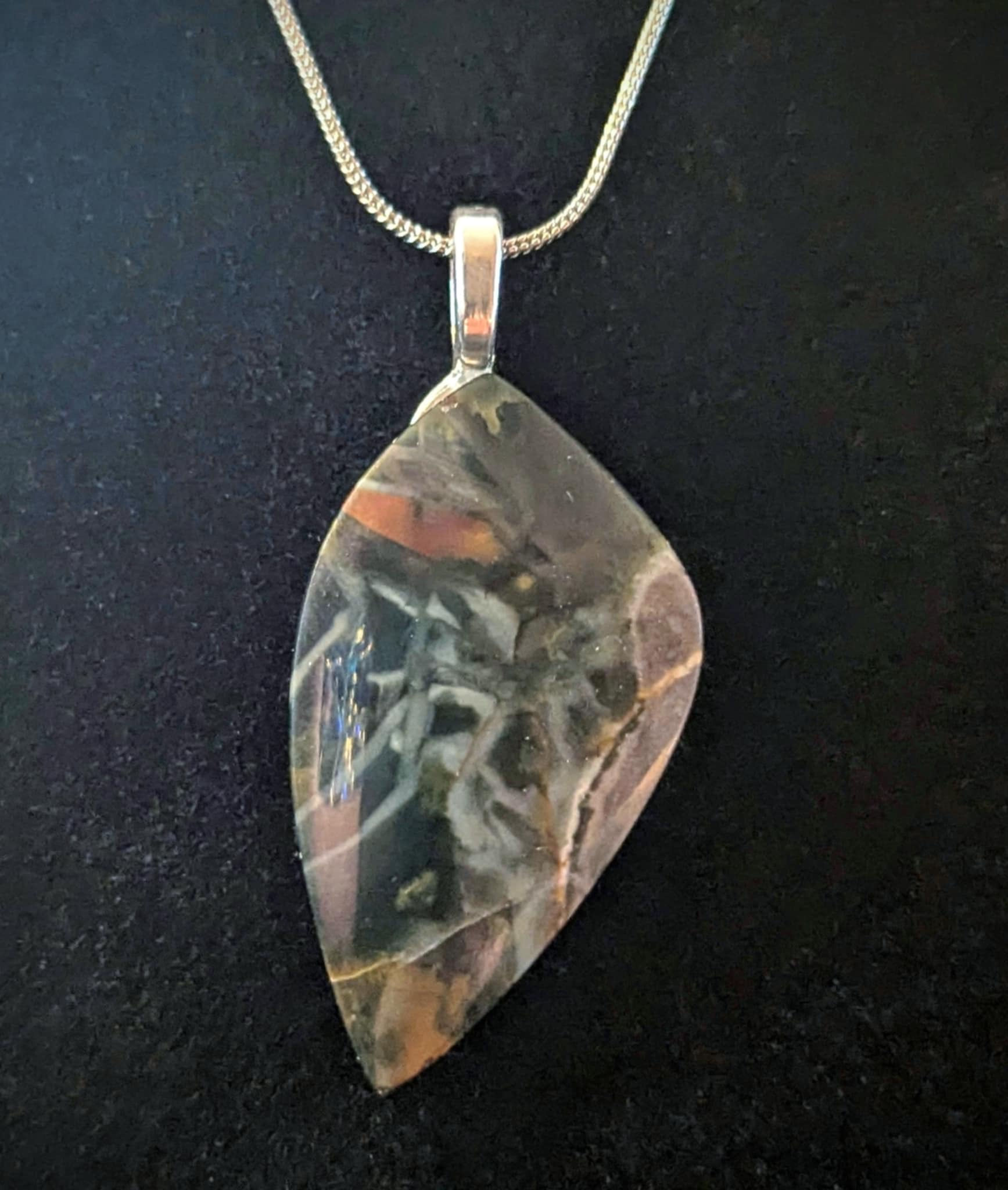 Multi-color Chalcedony Pendant
