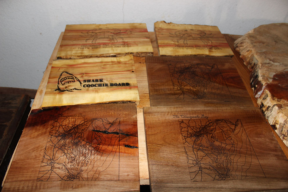 Thumbnail: Buried Sycamore Chesapeake Bay  Charcuterie Board