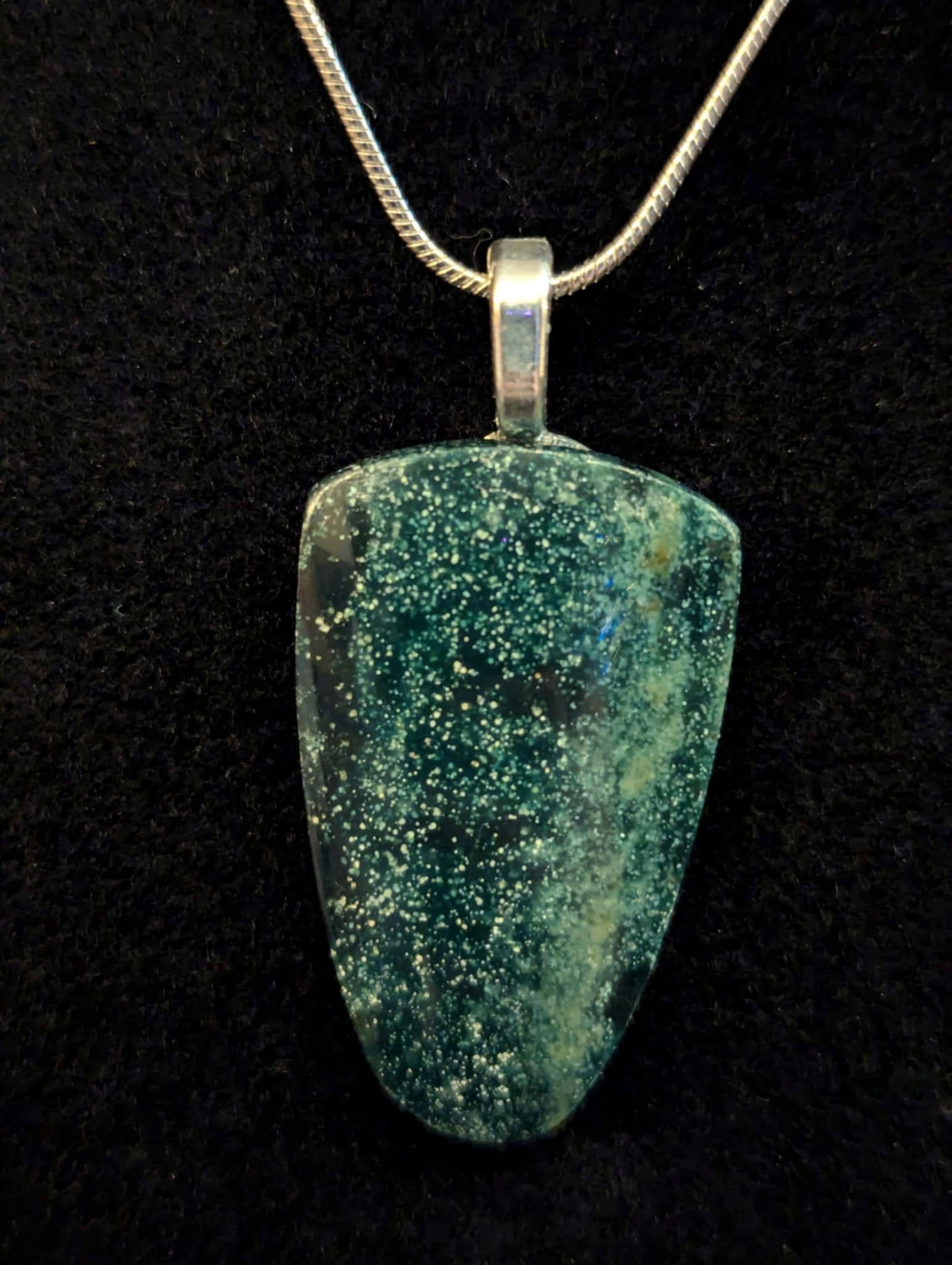 Parrotwing Chrysocolla Pendant