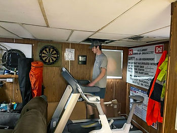 A man on a treadmill