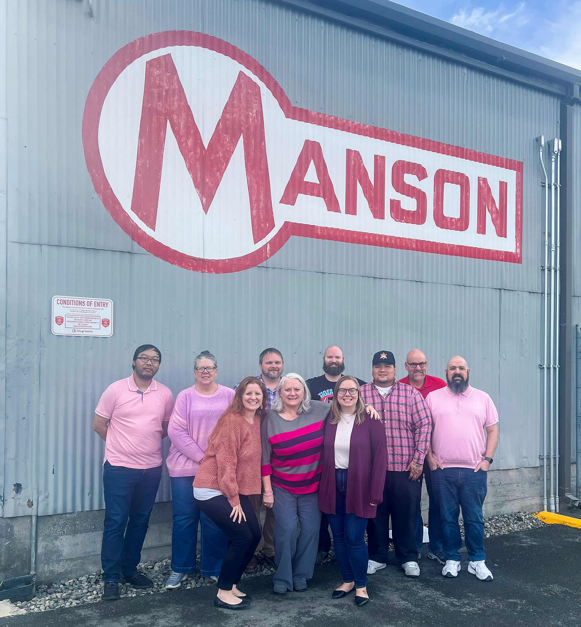 Seattle Office wearing Pink