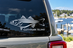 Cuttyhunk Island Fish Decal by the Marina