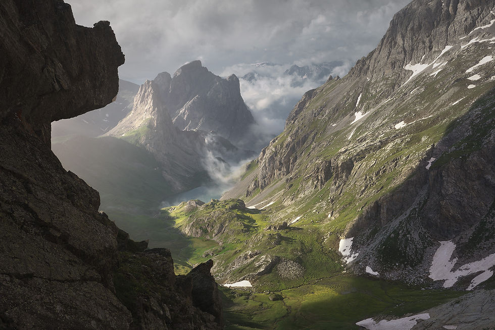 Atmospheric mountain landscape by Enrico Fossati, evoking silence, memory, and visual interpretation beyond documentary landscape photography.