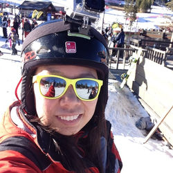 First time skiing and I did really well! Only fell 2x