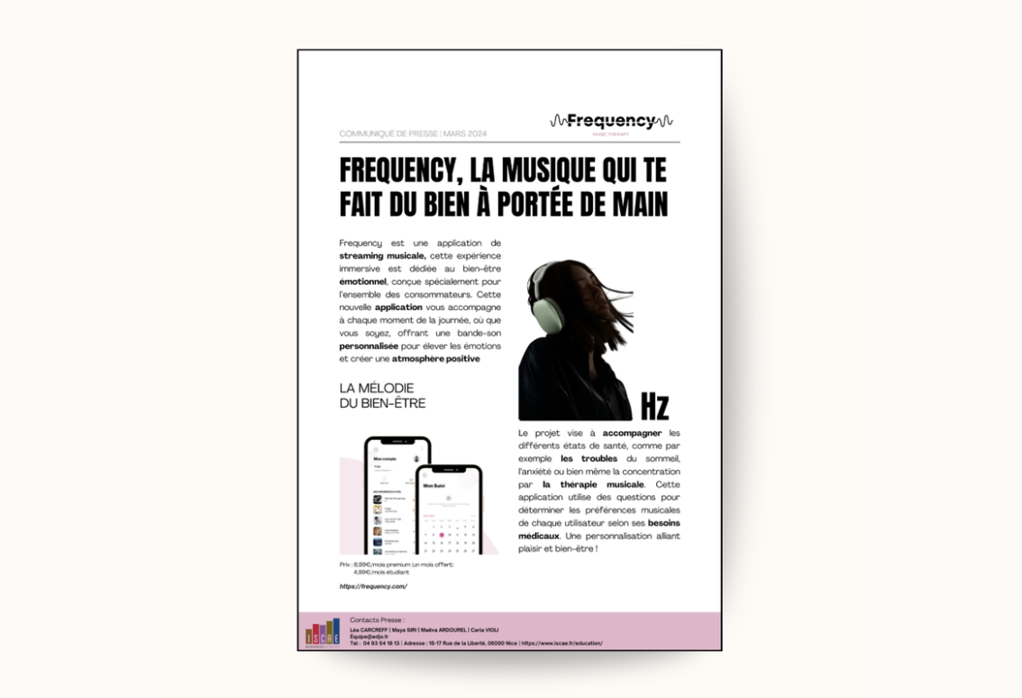 Création de support visuel - Communiqué de presse par Comunikey à Nice