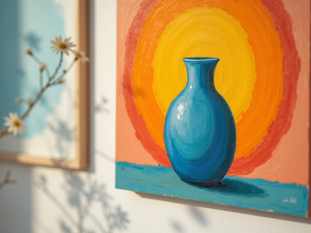 The Beauty of Small Art: Why 'Golden Glow' is the Perfect Gift for Any Celebration - Greetings from European Art Studio