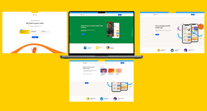 Head space students website mockup