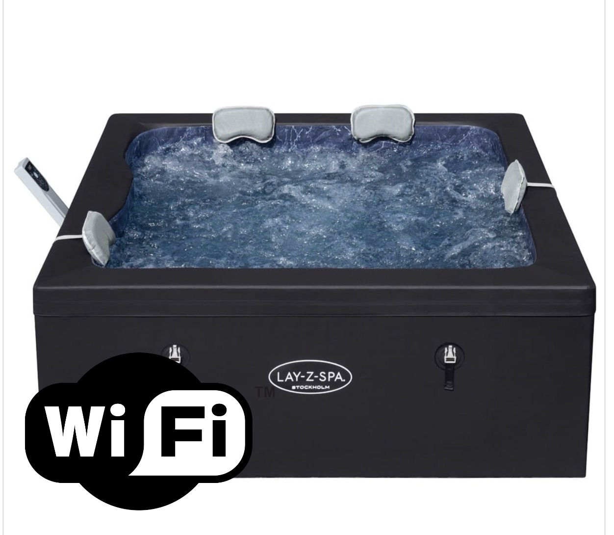 Lay-Z-Spa Stockholm AirJet™ Hot Tub with WiFi (4–6 Person)