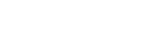 Ein Schriftzug: Reset