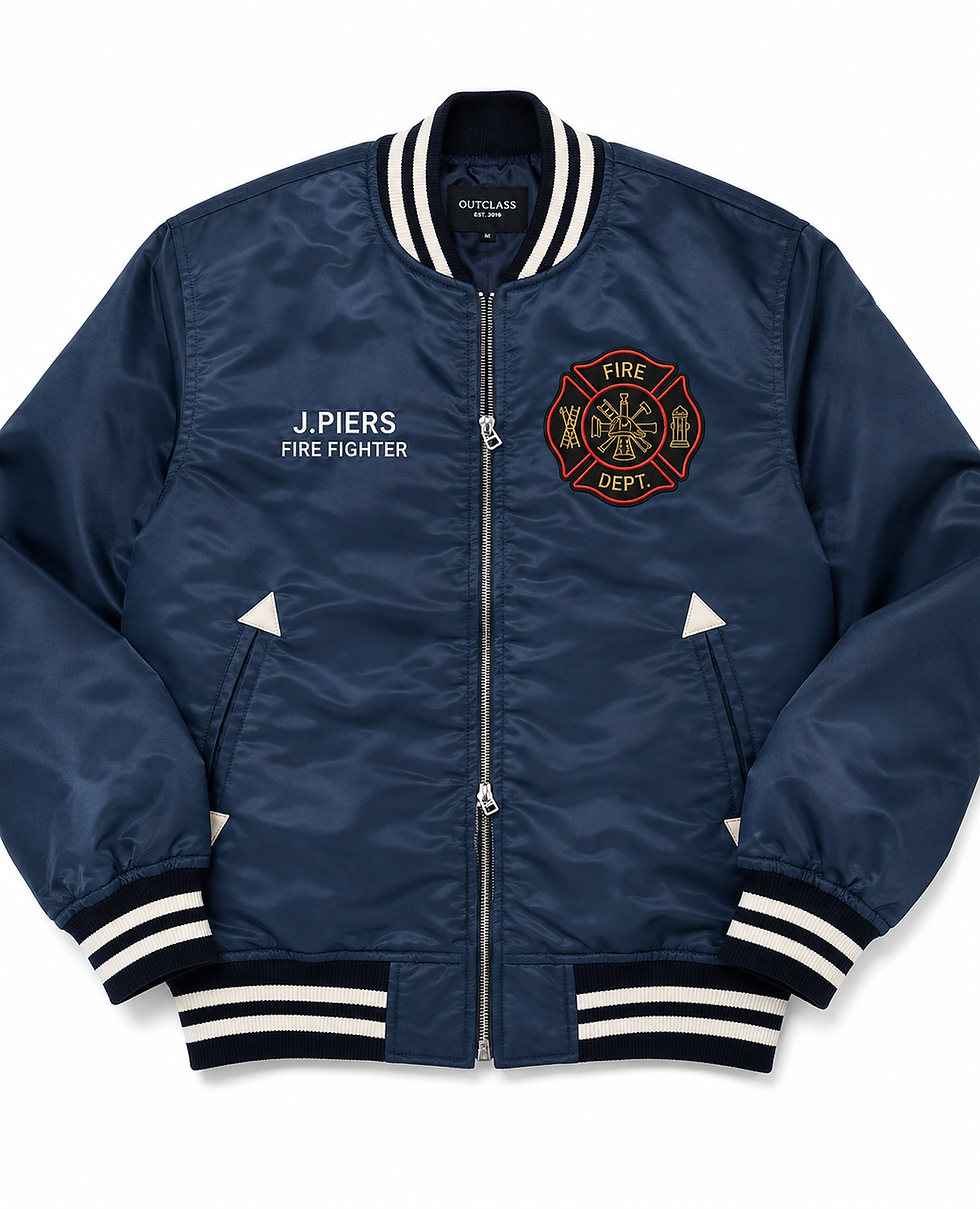custom fire fighter bomber jacket with maltese cross.png