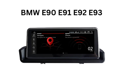 10.25" Android 12 Qualcomm 8-core 4G+64G GPS Radio Player Navigation for BMW E90 E91 E92 E93 3 Series - Without OEM System Screen Upgrade, UK